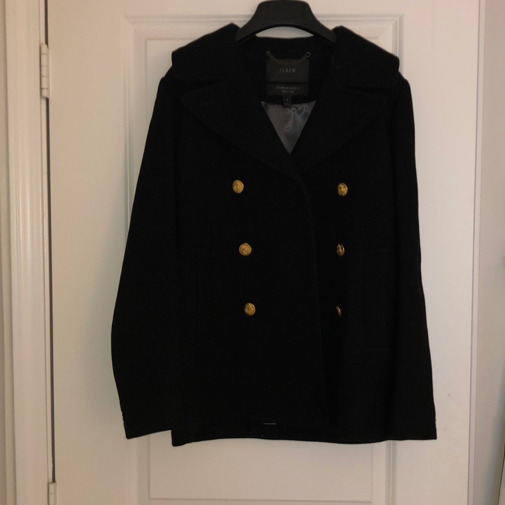 J. Crew stadium cloth peacoat